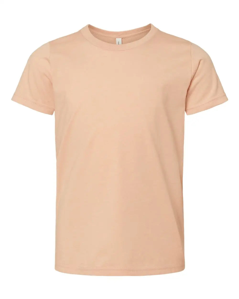 Bella + Canvas 3001ycvc Youth Cvc Jersey Tee - Heather Peach - Orange / s