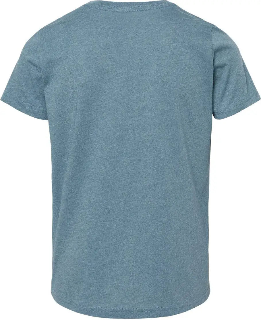 Bella + Canvas 3001ycvc Youth Cvc Jersey Tee - Heather Slate - Dark Gray / s
