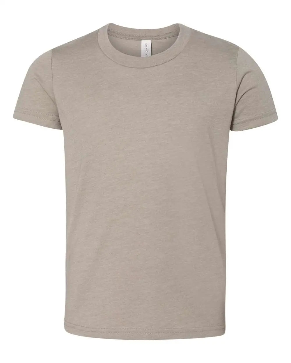 Bella + Canvas 3001ycvc Youth Cvc Jersey Tee - Heather Stone - Ivory / s
