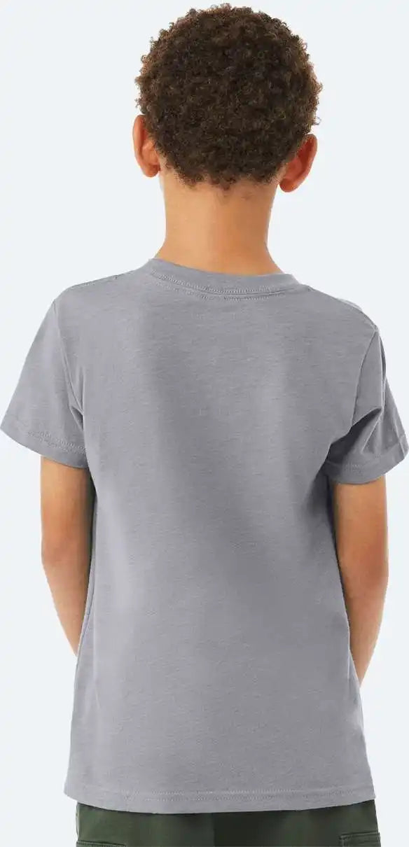 Bella + Canvas 3001ycvc Youth Cvc Jersey Tee Heather Storm