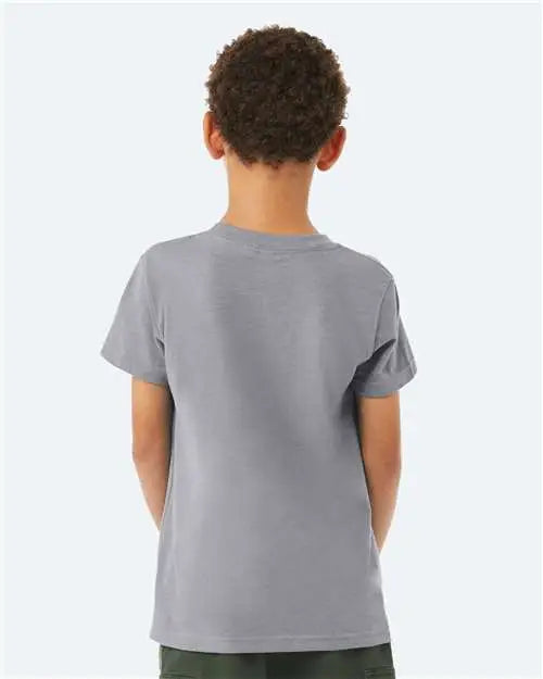 Bella + Canvas 3001ycvc Youth Cvc Jersey Tee - Heather Storm