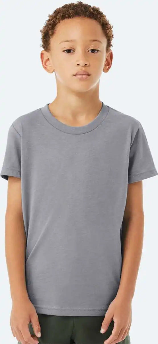 Bella + Canvas 3001ycvc Youth Cvc Jersey Tee Heather Storm