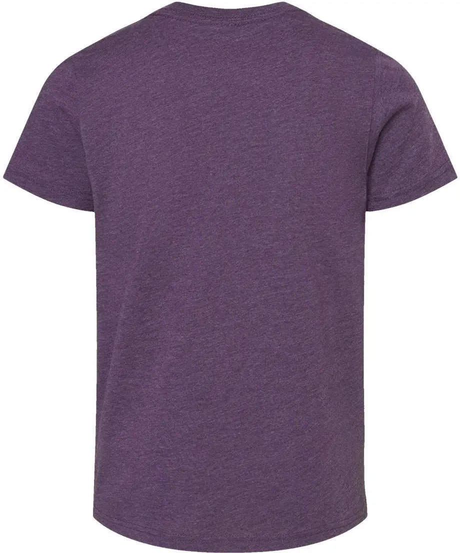 Bella + Canvas 3001ycvc Youth Cvc Jersey Tee - Heather Team Purple