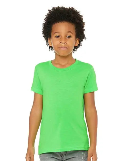 Bella + Canvas 3001ycvc Youth Cvc Jersey Tee - Neon Green - s