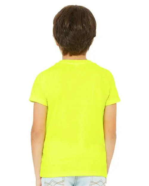 Bella + Canvas 3001ycvc Youth Cvc Jersey Tee - Neon Yellow