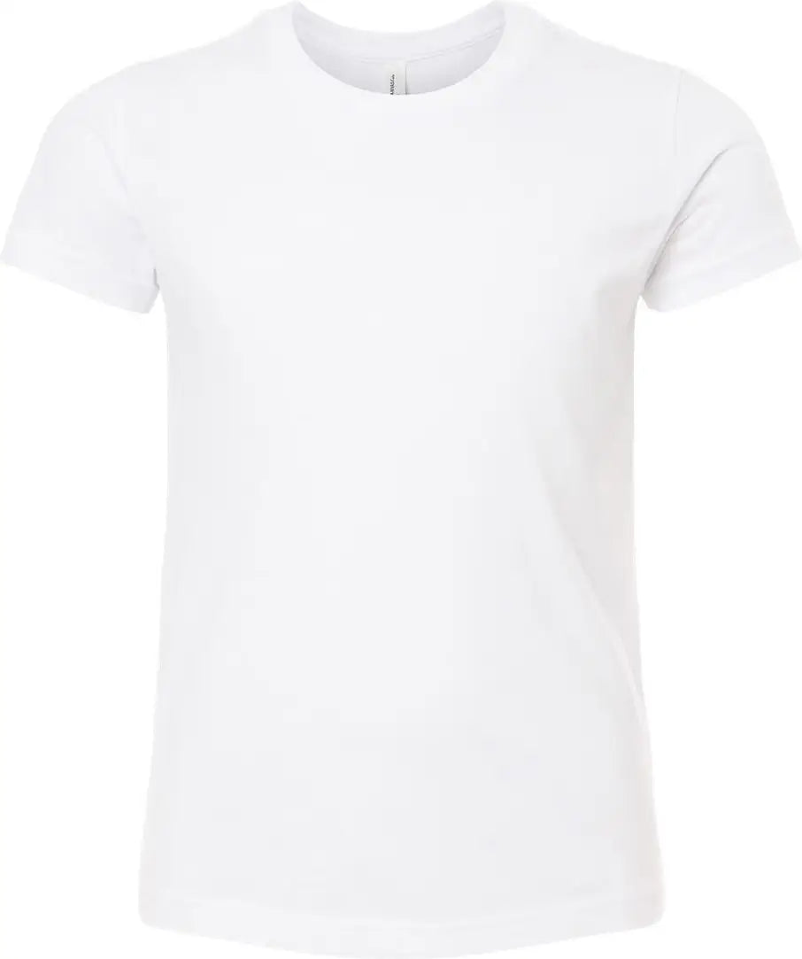 Bella + Canvas 3001ycvc Youth Cvc Jersey Tee - Solid White Blend