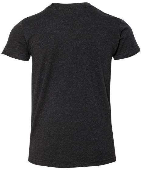 Bella + Canvas 3001ycvc Youth Cvc Unisex Jersey Tee - Black Heather