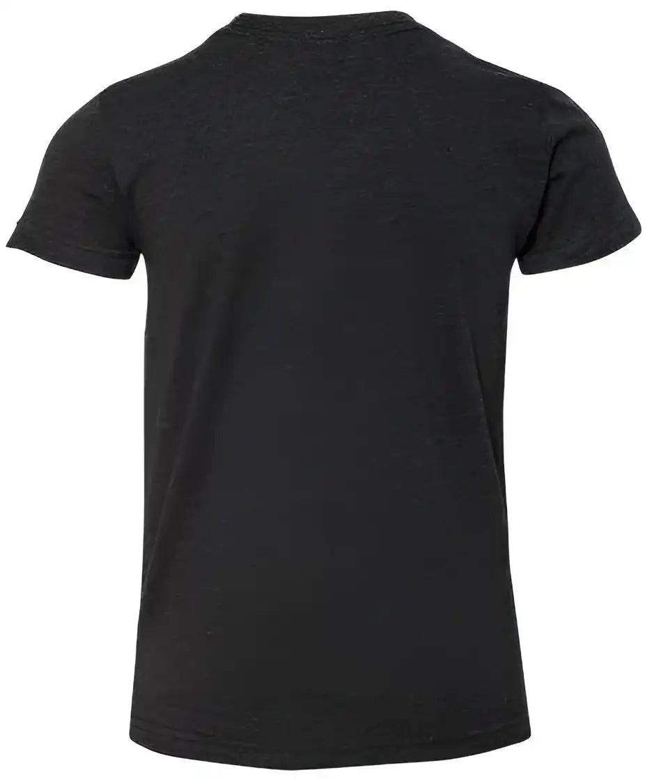 Bella + Canvas 3001ycvc Youth Cvc Unisex Jersey Tee Black Heather