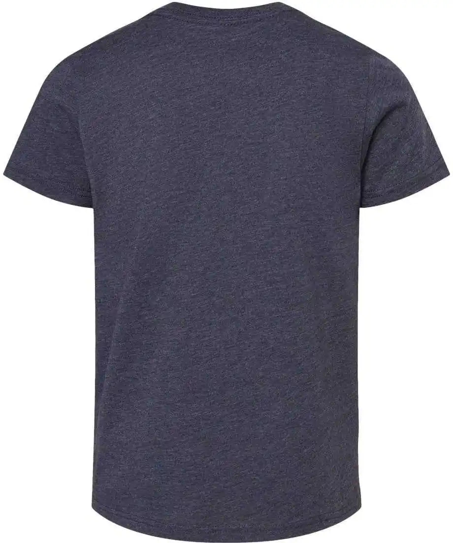 Bella + Canvas 3001ycvc Youth Cvc Unisex Jersey Tee Heather Midnight Navy