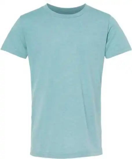 Bella + Canvas 3001ycvc Youth Cvc Unisex Jersey Tee - Heather Blue Lagoon