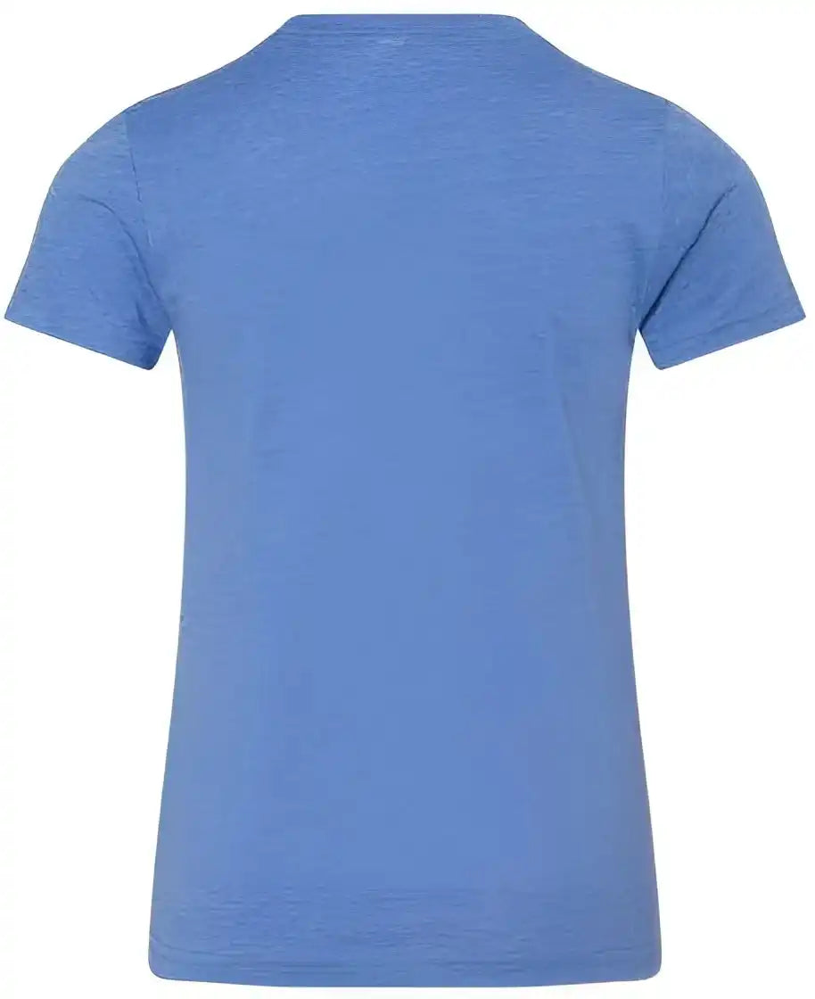 Bella + Canvas 3001ycvc Youth Cvc Unisex Jersey Tee Heather Columbia Blue