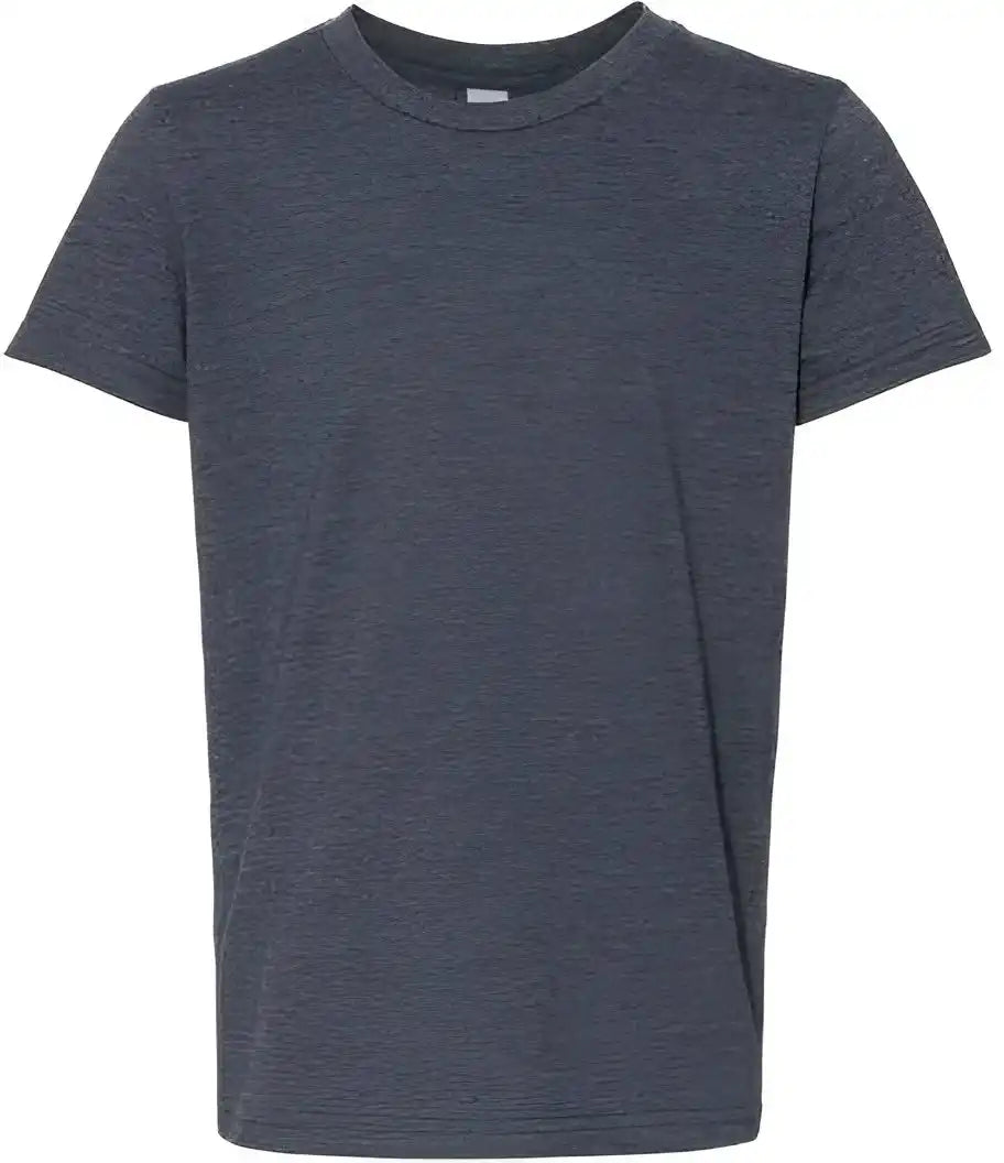 Bella + Canvas 3001ycvc Youth Cvc Unisex Jersey Tee Heather Navy
