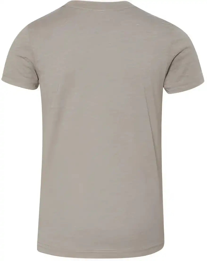 Bella + Canvas 3001ycvc Youth Cvc Unisex Jersey Tee Heather Stone