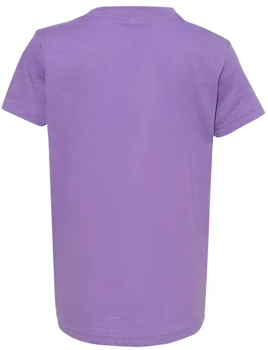 Bella + Canvas 3001ycvc Youth Cvc Unisex Jersey Tee Heather Team Purple