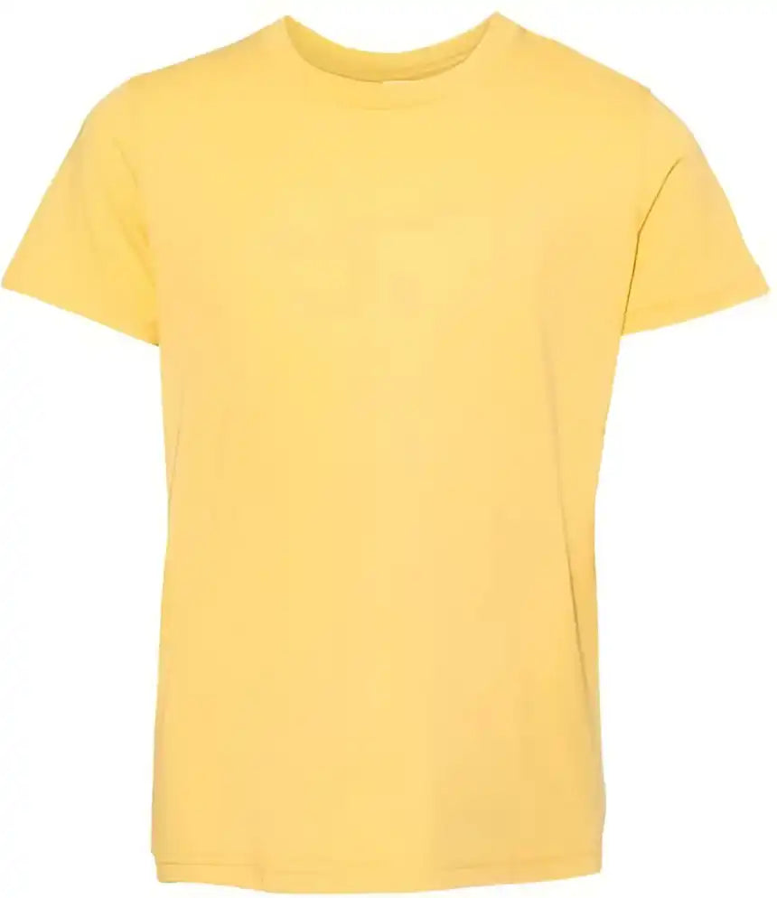 Bella + Canvas 3001ycvc Youth Cvc Unisex Jersey Tee Heather Yellow Gold