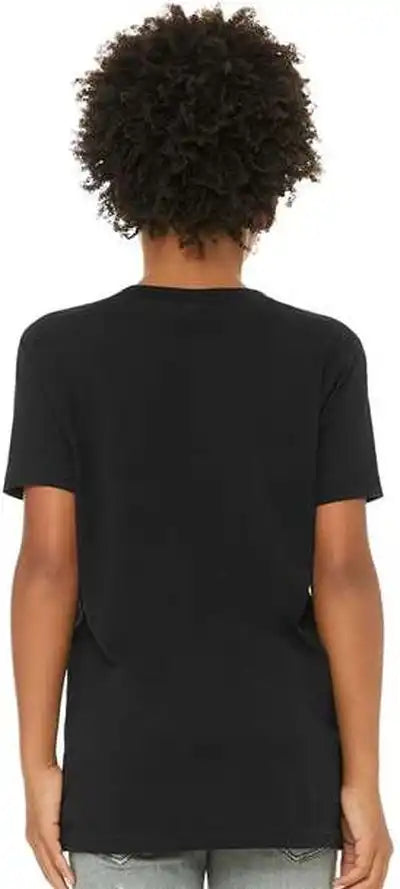 Bella + Canvas 3001ycvc Youth Cvc Unisex Jersey Tee Solid Black Blend