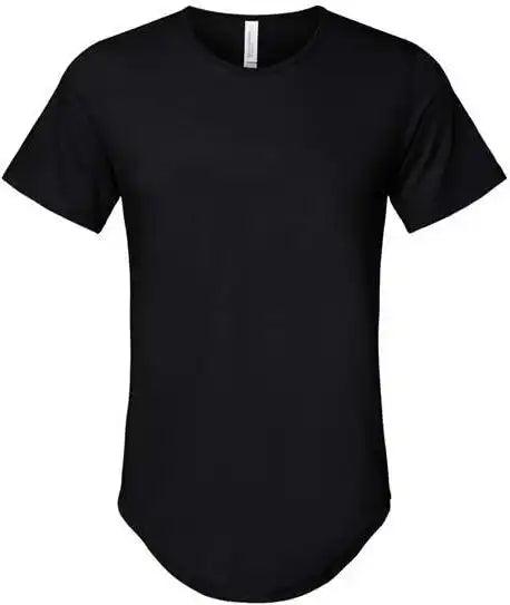 Bella + Canvas 3003 Jersey Curved Hem Tee Black