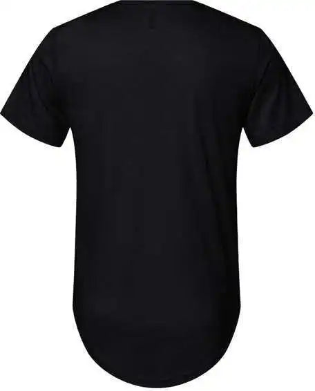 Bella + Canvas 3003 Jersey Curved Hem Tee Black