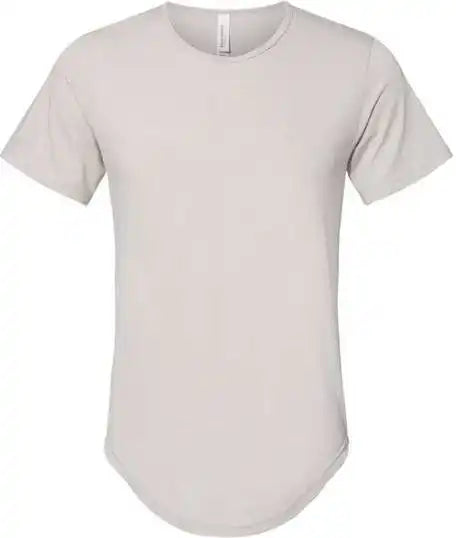 Bella + Canvas 3003 Jersey Curved Hem Tee - Heather Cool Grey