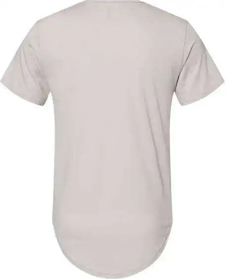 Bella + Canvas 3003 Jersey Curved Hem Tee - Heather Cool Grey