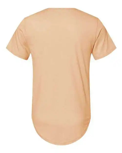 Bella + Canvas 3003 Jersey Curved Hem Tee - Heather Sand Dune