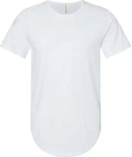 Bella + Canvas 3003 Jersey Curved Hem Tee White