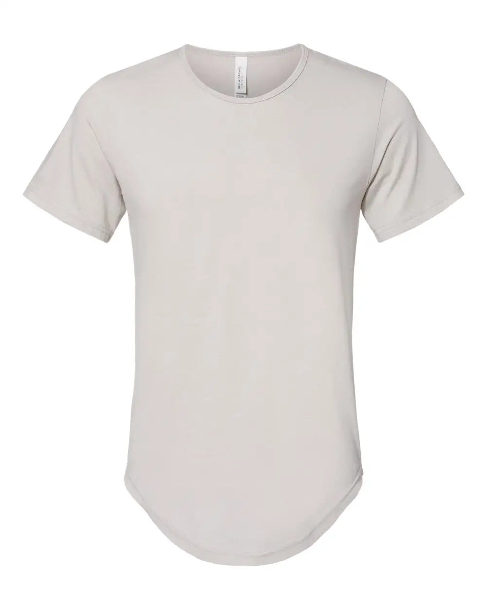 Bella + Canvas 3003c Jersey Curved Hem Tee - 3003 - Heather Cool Gray - Adult s