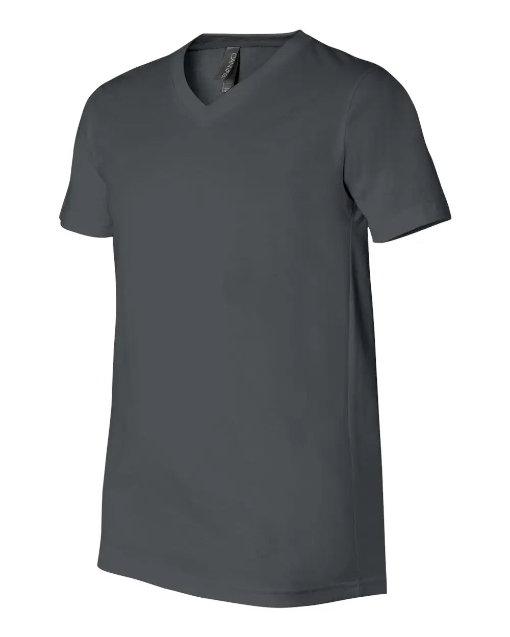 Bella + Canvas 3005 Jersey V-neck Tee - Asphalt - Dark Gray / Xs