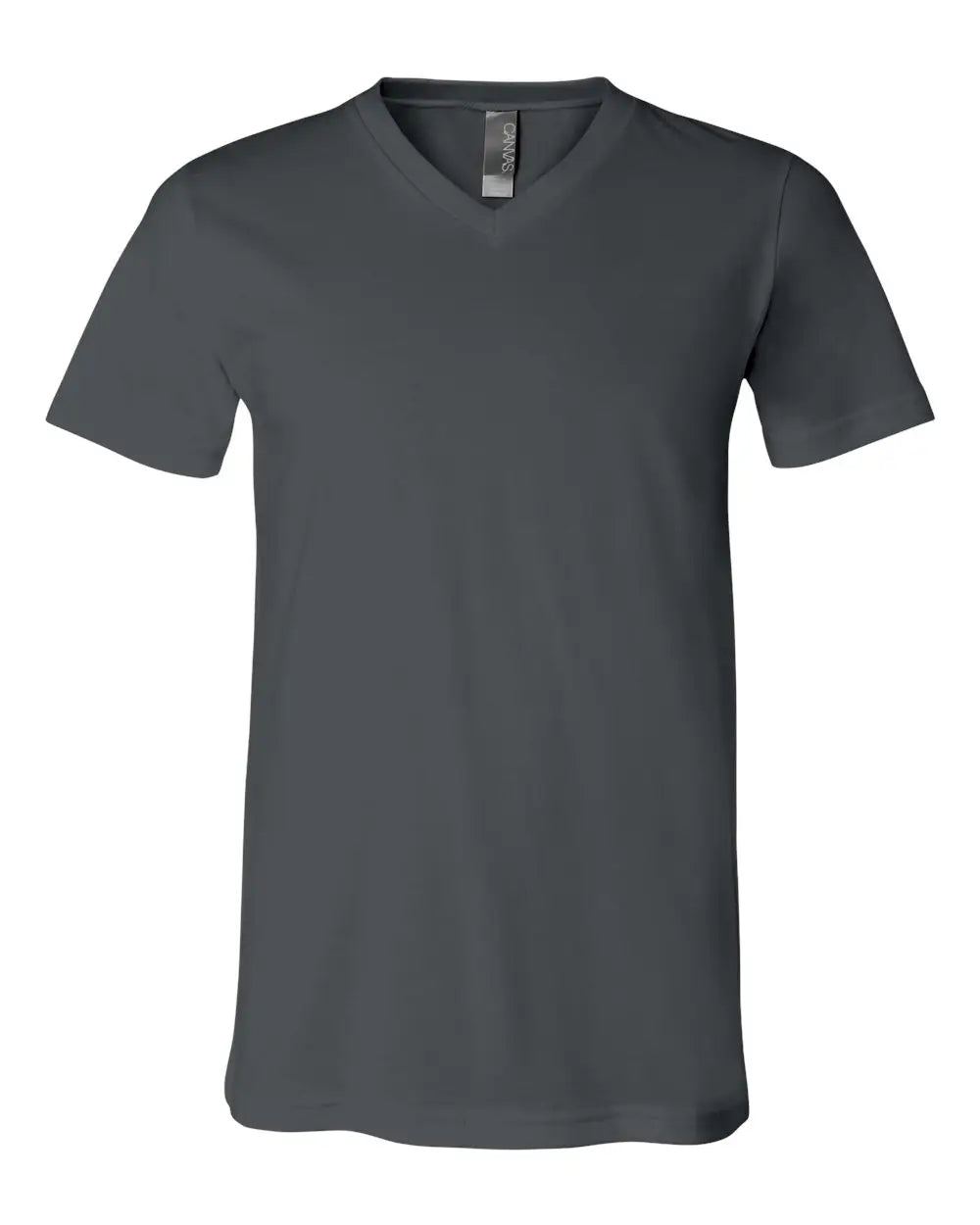 Bella + Canvas 3005 Jersey V-neck Tee - Asphalt - Dark Gray / Xs