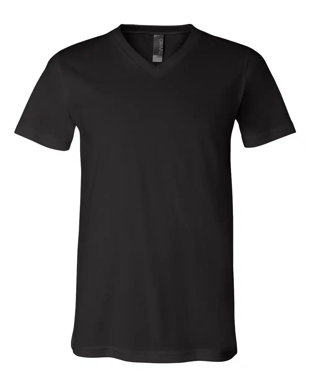 Bella + Canvas 3005 Jersey V-neck Tee - Black - Xs