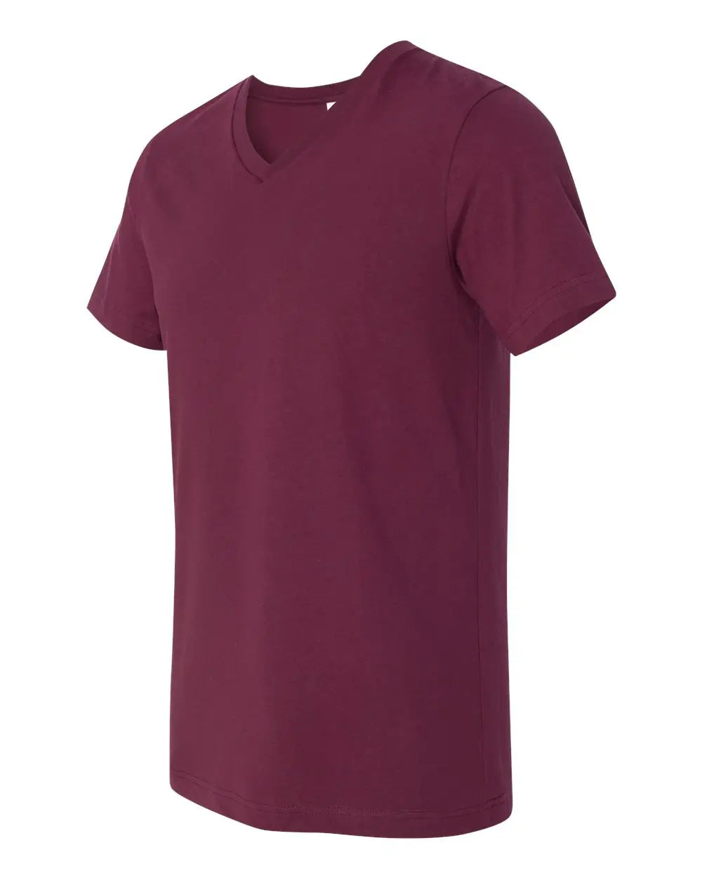 Bella + Canvas 3005 Jersey V-neck Tee - Maroon - Xs