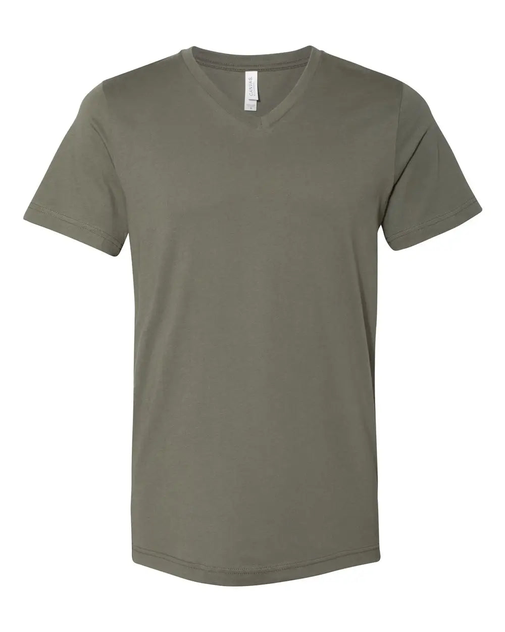 Bella + Canvas 3005 Jersey V-neck Tee - Military Green - Olive / Xs