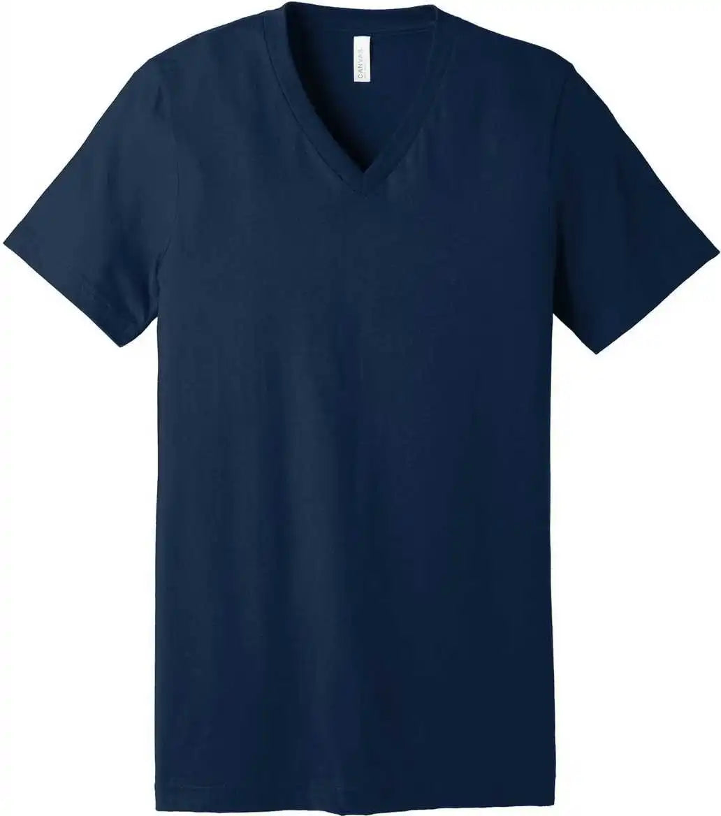 Bella + Canvas 3005 Unisex Jersey Short Sleeve v Neck Tee Navy