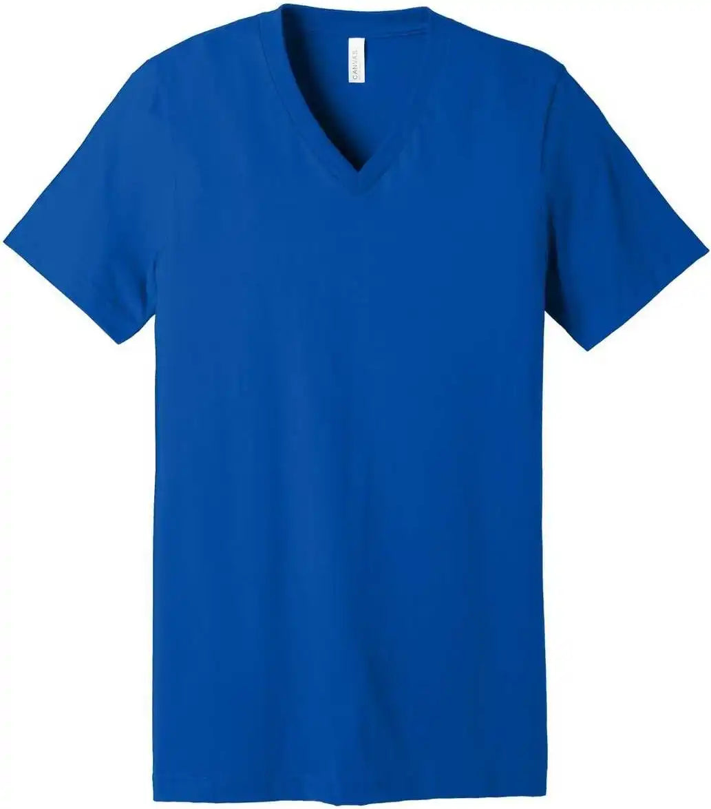 Bella + Canvas 3005 Unisex Jersey Short Sleeve v Neck Tee True Royal