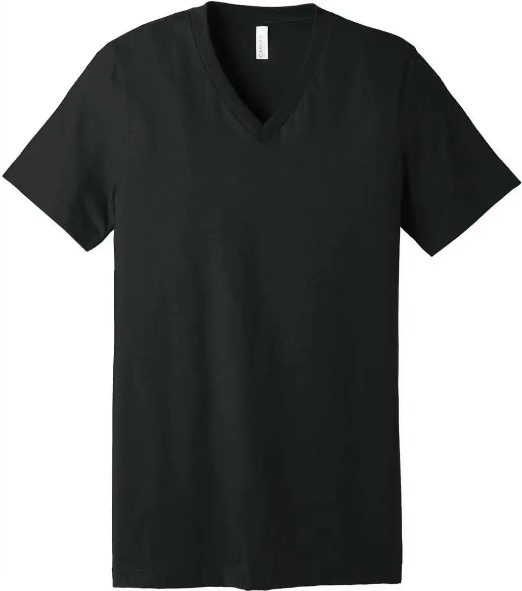 Bella + Canvas 3005 Unisex Jersey Short Sleeve v Neck Tee Vintage Black
