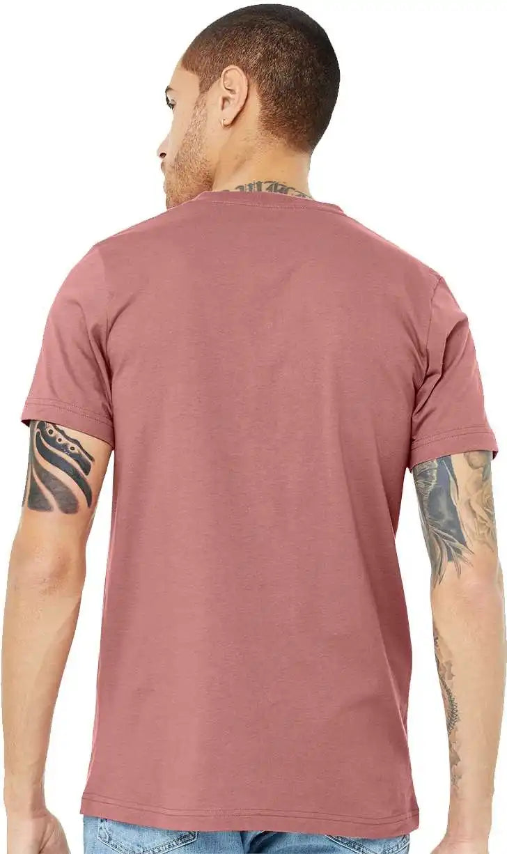 Bella + Canvas 3005 Unisex Jersey v Neck Tee Mauve