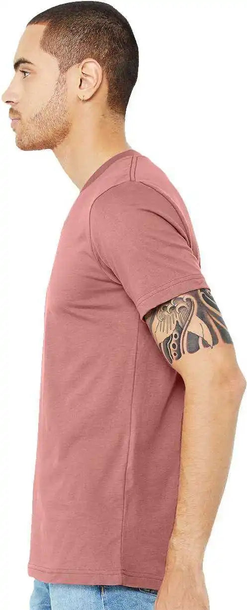 Bella + Canvas 3005 Unisex Jersey v Neck Tee Mauve