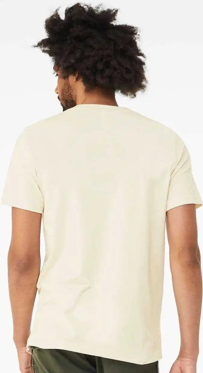 Bella + Canvas 3005 Unisex Jersey v Neck Tee Natural