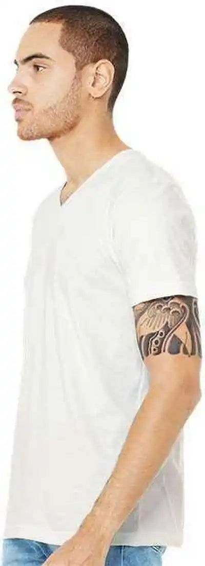 Bella + Canvas 3005 Unisex Jersey v Neck Tee Vintage White