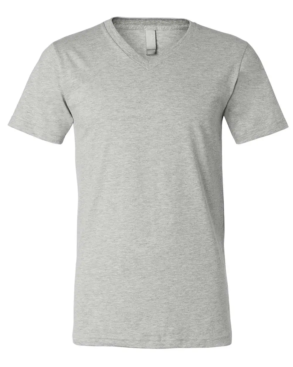 Bella + Canvas 3005cvc Heather Cvc V-neck Tee - Athletic - Light Gray / Xs