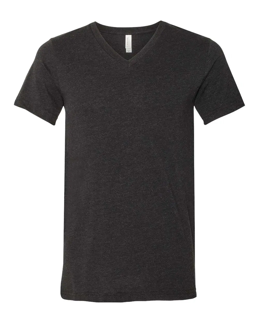 Bella + Canvas 3005cvc Heather Cvc V-neck Tee - Black