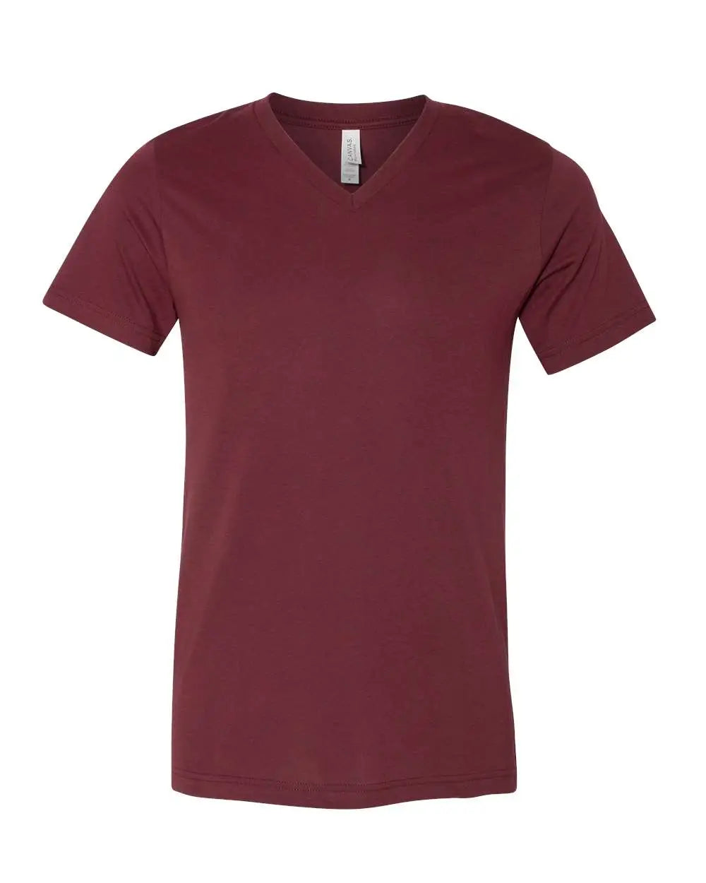 Bella + Canvas 3005cvc Heather Cvc V-neck Tee - Cardinal