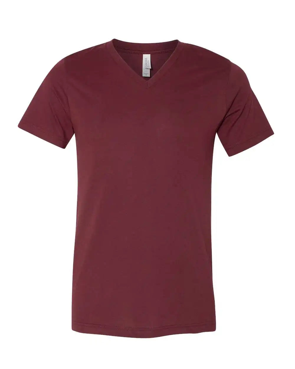 Bella + Canvas 3005cvc Heather Cvc V-neck Tee - Cardinal - Xs