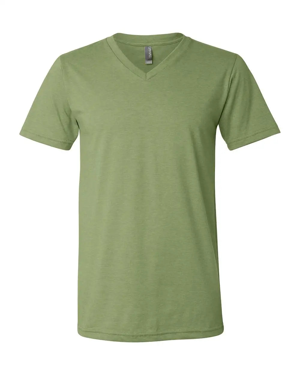 Bella + Canvas 3005cvc Heather Cvc V-neck Tee - Green