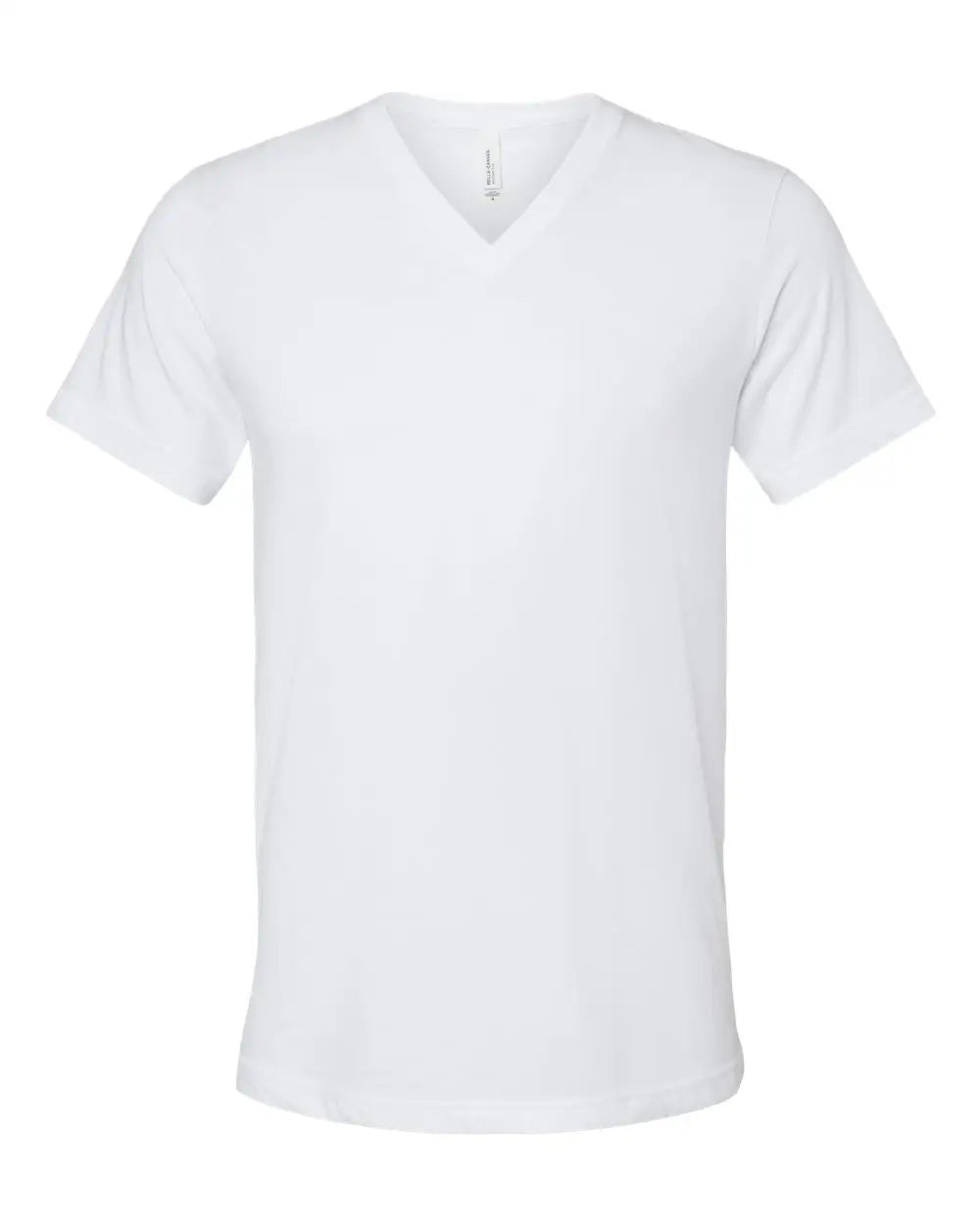 Bella + Canvas 3005cvc Heather Cvc V-neck Tee - Solid White Blend