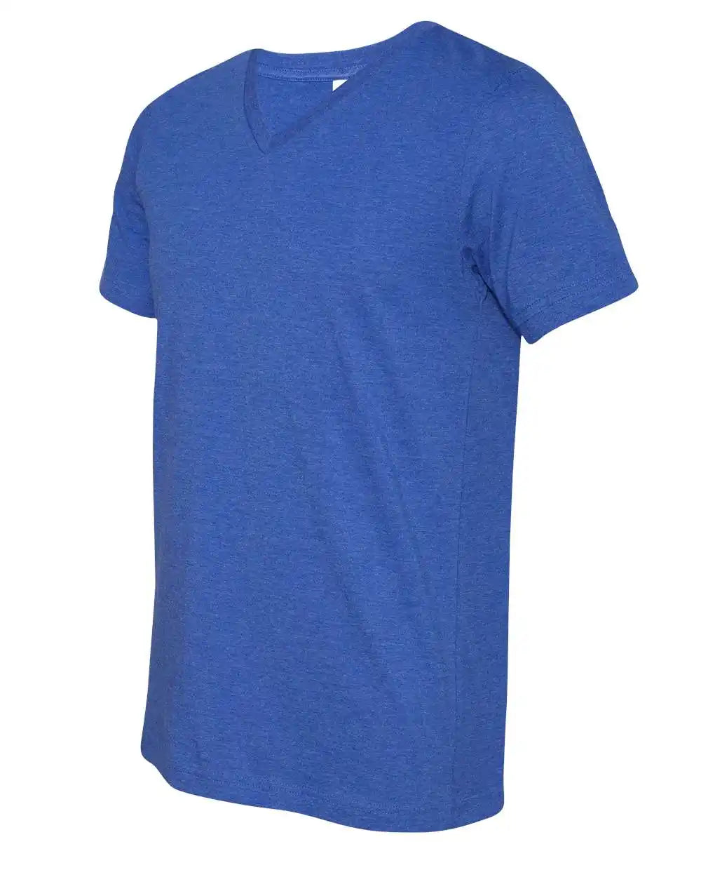 Bella + Canvas 3005cvc Heather Cvc V-neck Tee - True Royal