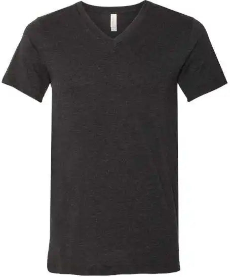 Bella + Canvas 3005cvc Unisex Heather Cvc v Neck Tee Black