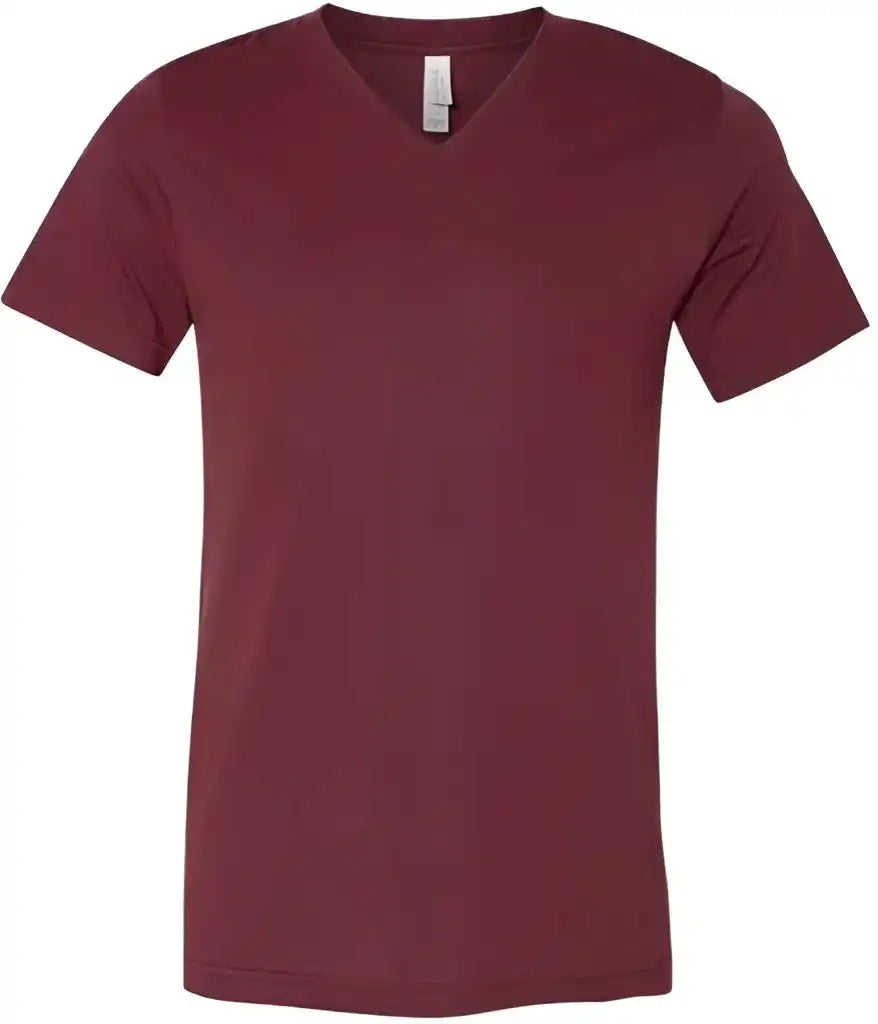 Bella + Canvas 3005cvc Unisex Heather Cvc v Neck Tee Cardinal