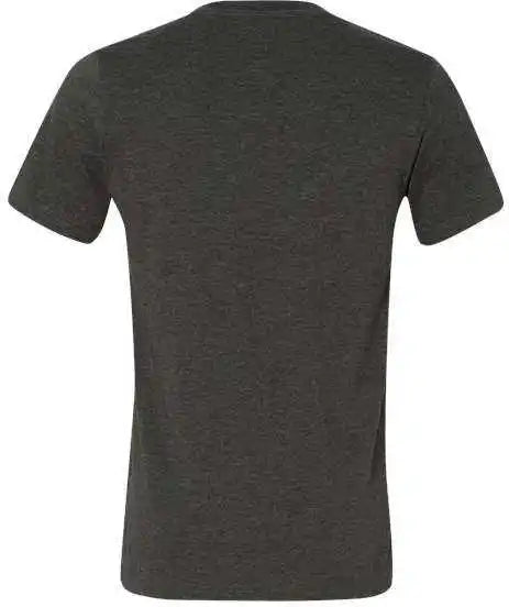 Bella + Canvas 3005cvc Unisex Heather Cvc v Neck Tee Dark Gray