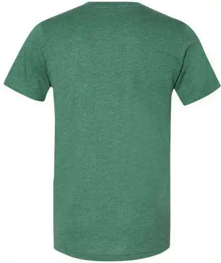 Bella + Canvas 3005cvc Unisex Heather Cvc v Neck Tee Grass Green